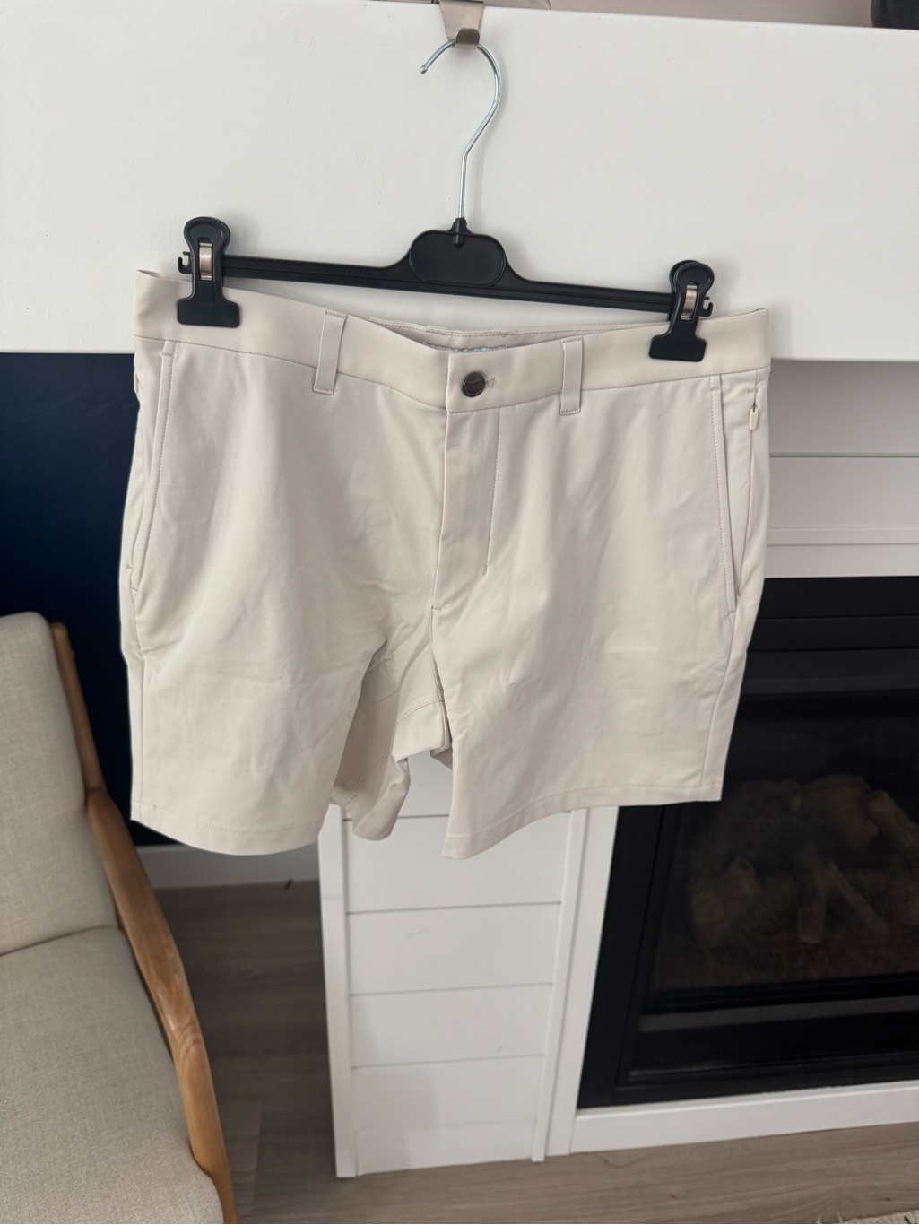 Birddogs Golf Club Shorts Unlined Light Khaki Size 32 New - 7” Inseam New